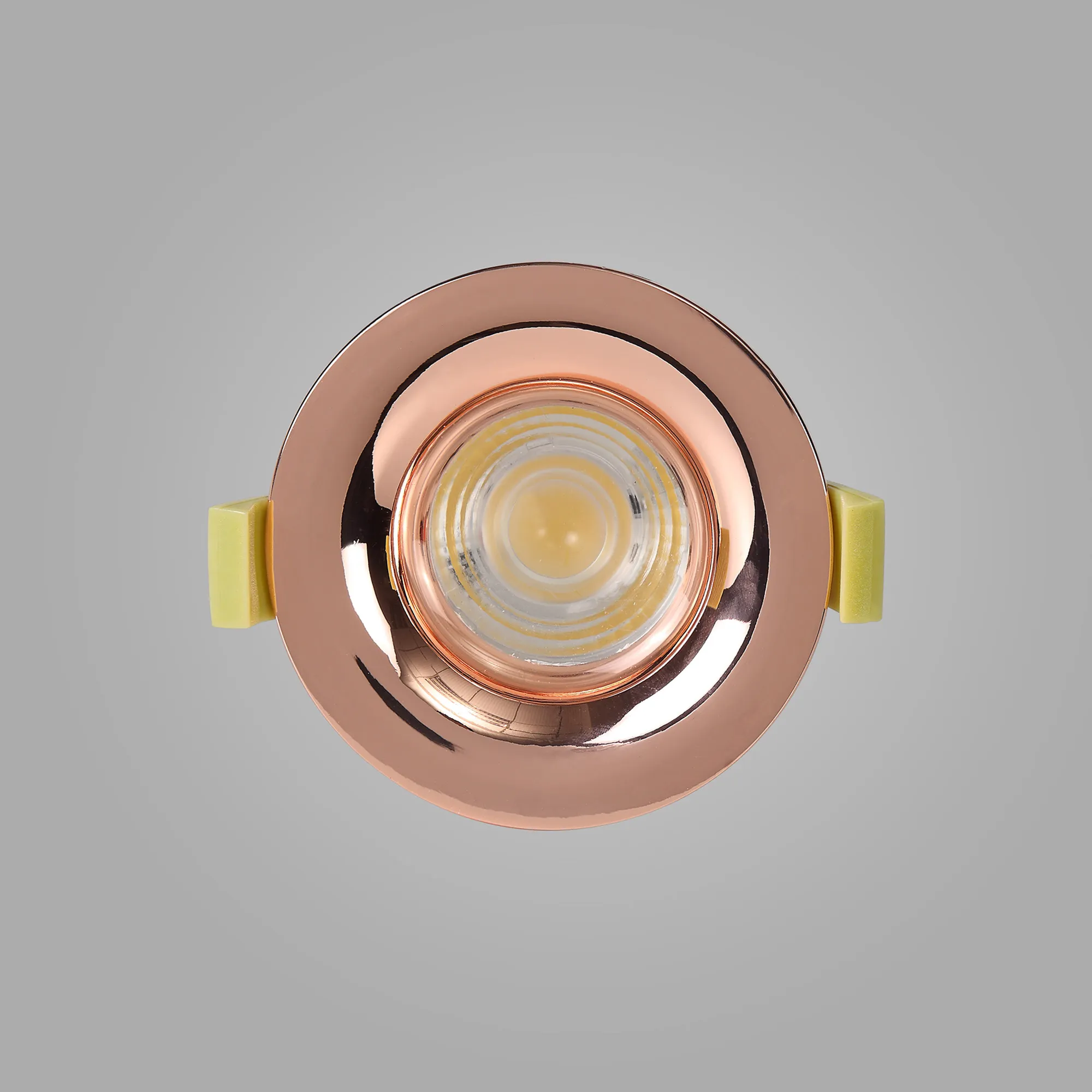 Bruve 10 Tridonic Powered 10W 2700K 710lm 36° CRI>90 LED Engine Rose Gold Fixed Round Recessed Downlight, Inner Glass cover, IP65 DM200810  Dlux Bruve 10 IP65